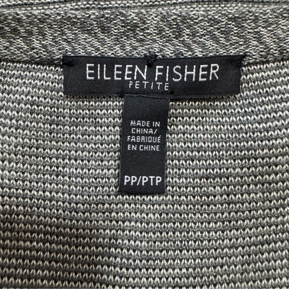 Eileen Fisher Petite Ash Grey Tunic Dress Tencel Merino Wool SZ *PP Minimalist - Picture 5 of 9